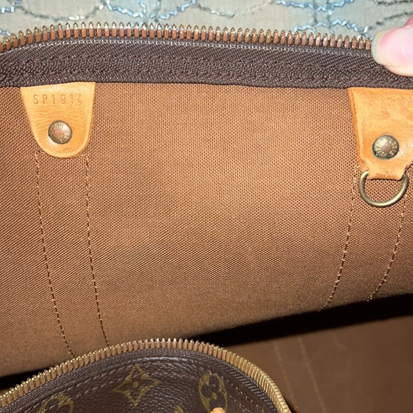 Authentic Louis Vuitton Keepall 45 Bag Duffel Carryon repair leather damaged - Picture 16 of 17